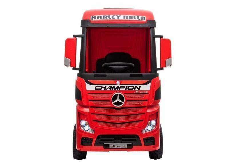 Nákladní auto na akumulátor Mercedes Actros s MP4 červené