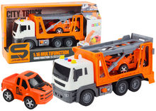 Nákladní auto odtahovka se světly a zvuky 1:16 oranžová