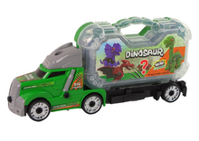 Nákladní auto s dinosaurem k rozkrucování – DIY hračka