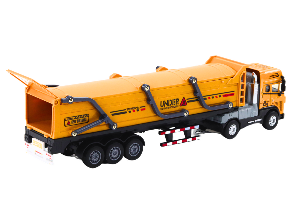 Nákladní auto s návěsem TIR 1:24 se zvuky a světly žluté