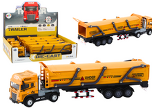 Nákladní auto s návěsem TIR 1:24 se zvuky a světly žluté