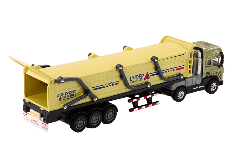 Nákladní auto s přívěsem TIR 1:24 se zvuky a světly hnědé