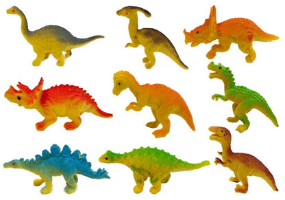 Nákladní auto transporter s dinosaury a tvarovým sorterem zelené