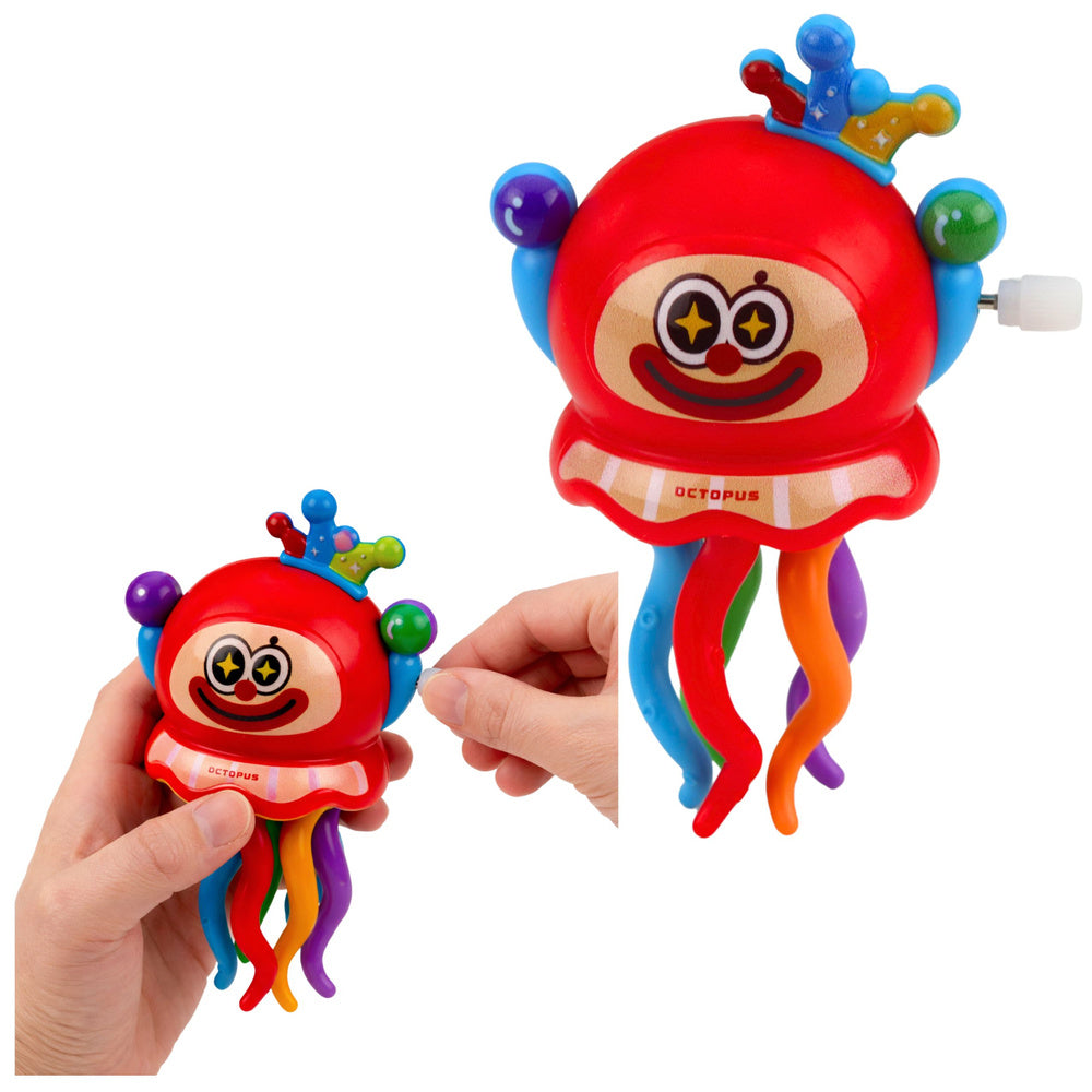 Natahovací ośmiornice klaun - pohyblivá hračka se šťourakou