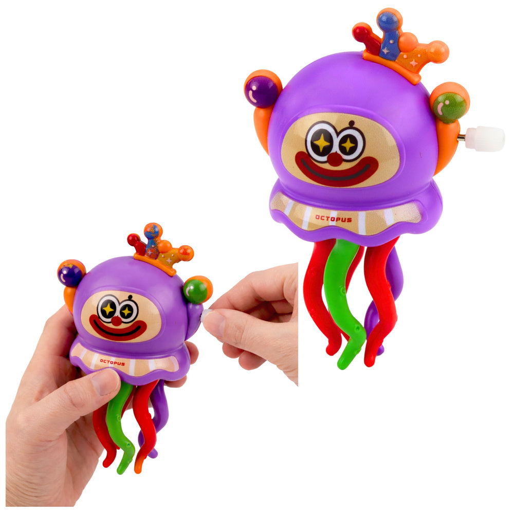 Natahovací ośmiornice klaun - pohyblivá hračka se šťourakou
