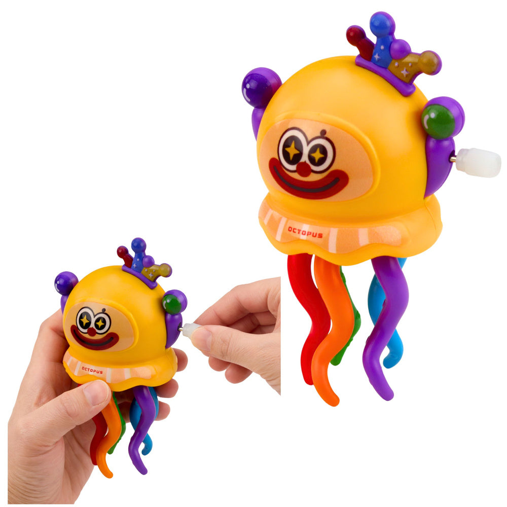 Natahovací ośmiornice klaun - pohyblivá hračka se šťourakou