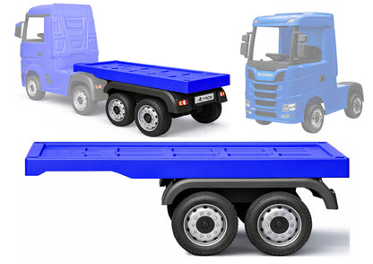 Návěs pro elektrické vozidlo Mercedes Scania Actros – modrý