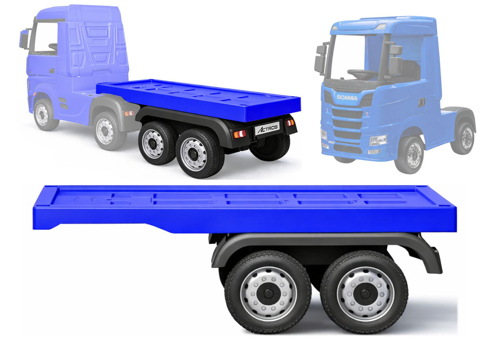 Návěs pro elektrické vozidlo Mercedes Scania Actros – modrý