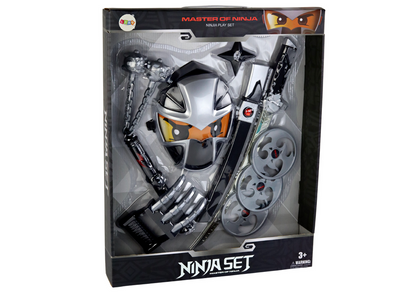 Ninja set pro malé bojovníky s mečem a maskou – 7 dílů