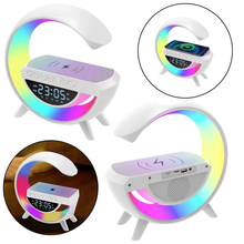 Noční lampička s budíkem – bezdrátová nabíječka RGB