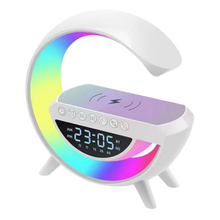 Noční lampička s budíkem – bezdrátová nabíječka RGB