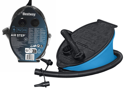 Nožní pumpa 23x15cm se 3 koncovkami – Bestway 62023
