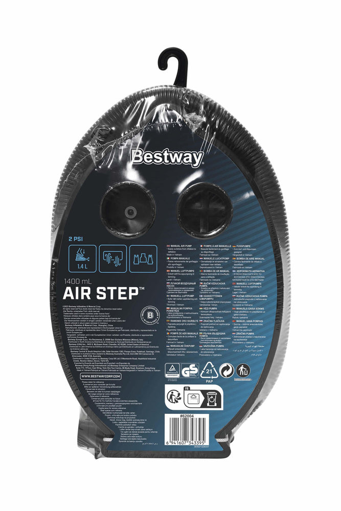 Nožní pumpa 28x19 cm se 3 koncovkami – Bestway 62004