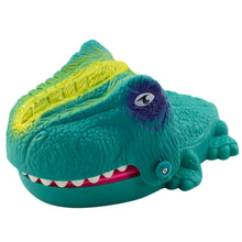 Obratnostní hra kousající dinosaurus se zuby zelený