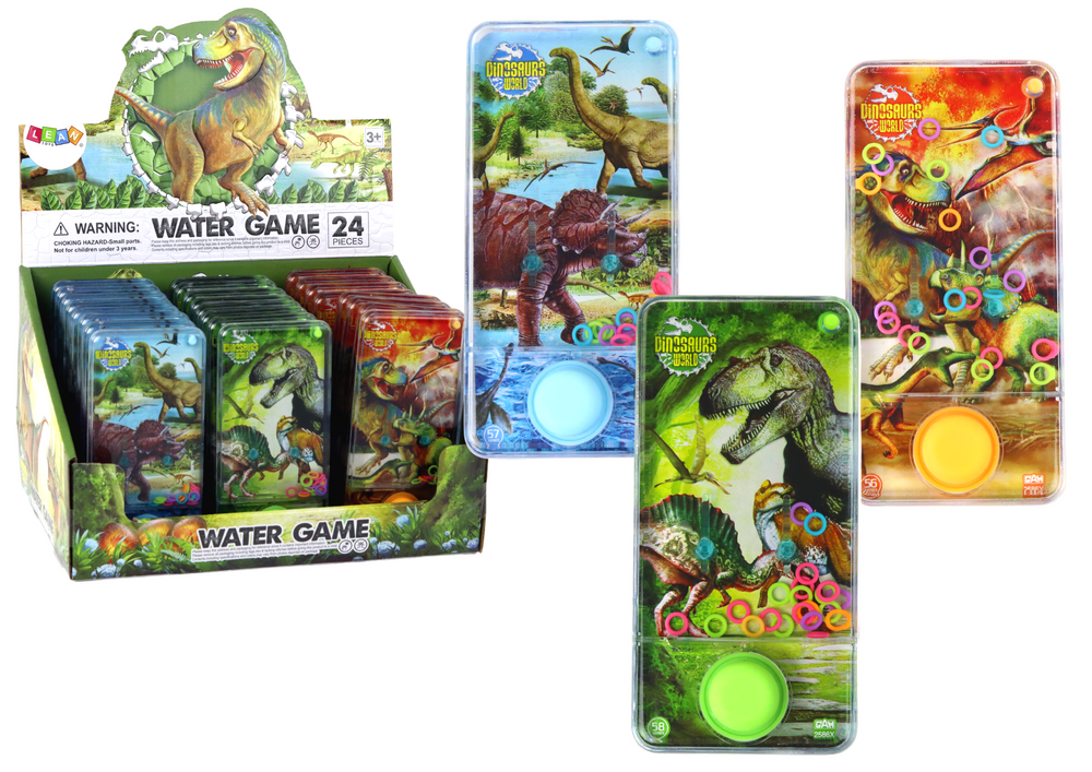 Obratnostní vodní hra Dinosauři – s kroužky | modrá zelená