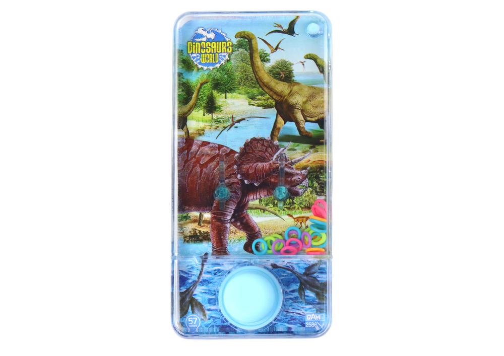 Obratnostní vodní hra Dinosauři – s kroužky | modrá zelená