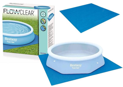 Ochranná podložka pod bazén 396 x 396 cm modrá – Bestway