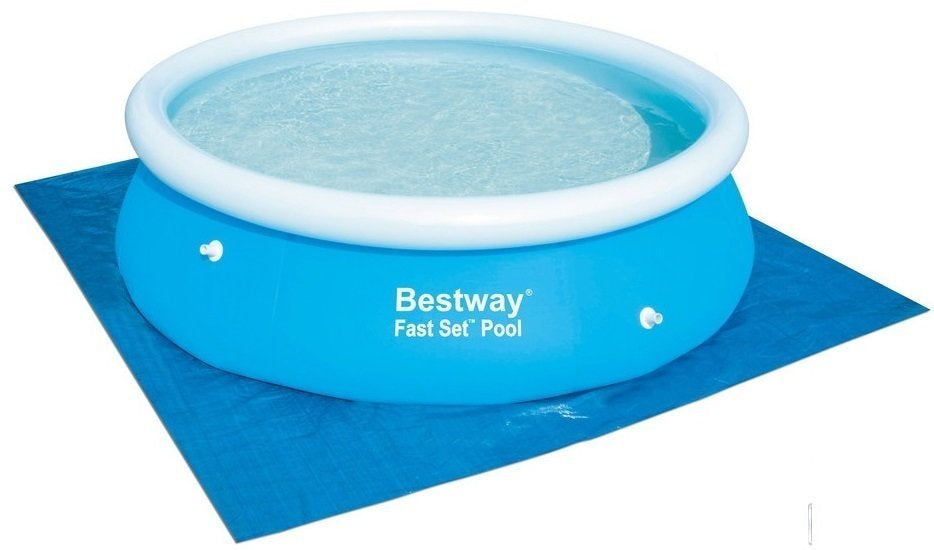 Ochranná podložka pod bazén 396 x 396 cm modrá – Bestway