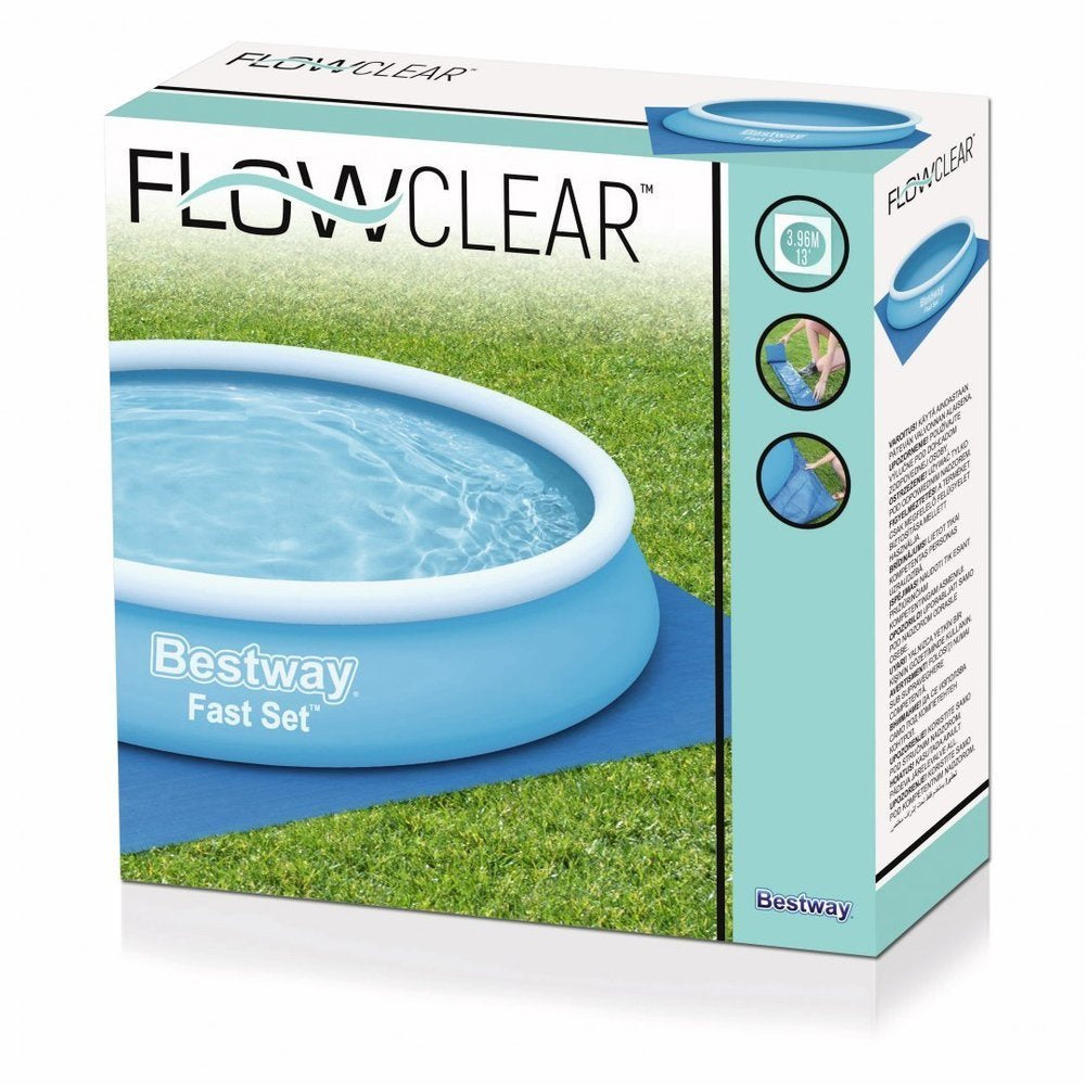 Ochranná podložka pod bazén 396 x 396 cm modrá – Bestway