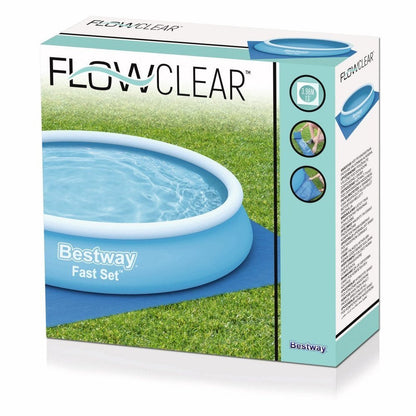 Ochranná podložka pod bazén 396 x 396 cm modrá – Bestway