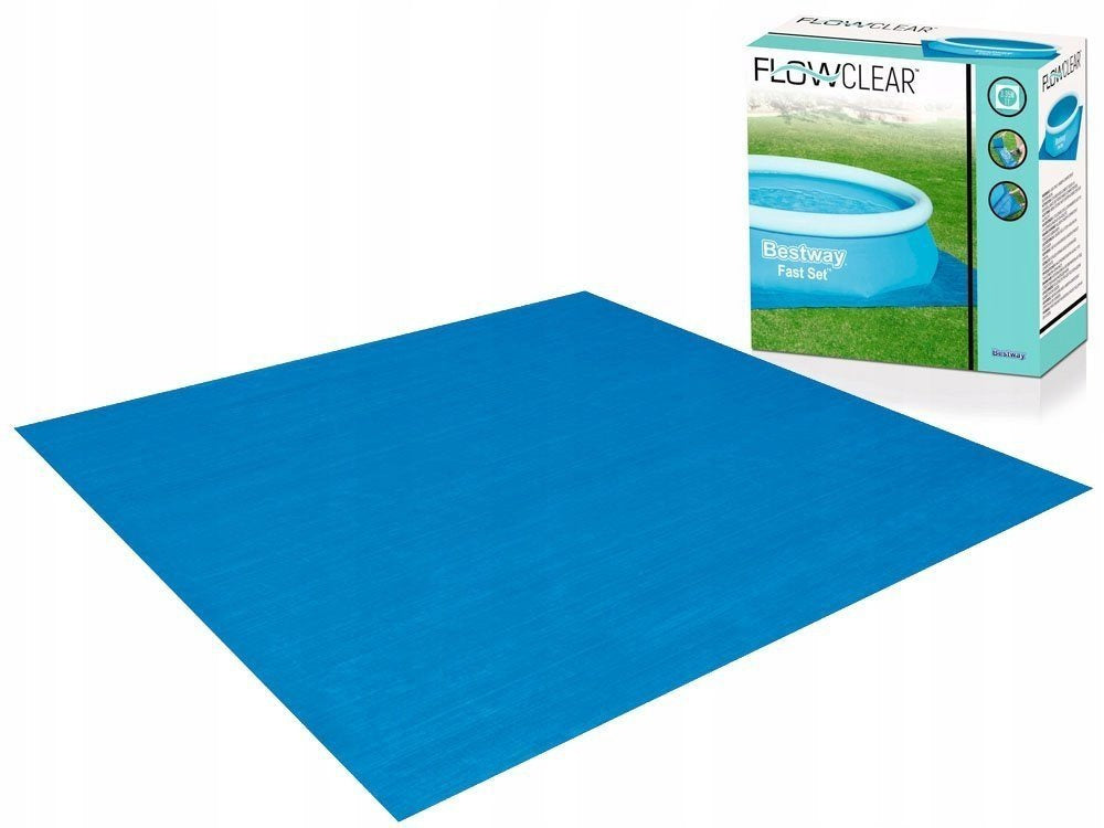Ochranná podložka pod bazén 396 x 396 cm modrá – Bestway