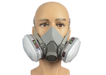 Ochranná polomaska proti prachu s 2 uhlíkovými filtry šedá