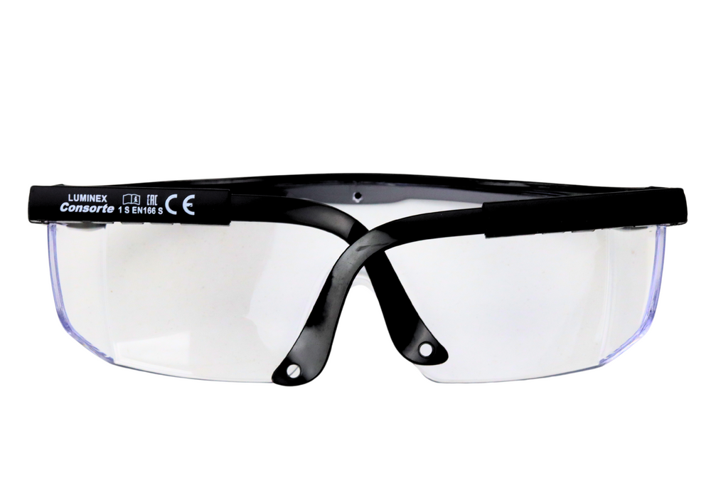 Ochranné brýle s nastavitelnými stranicemi černé