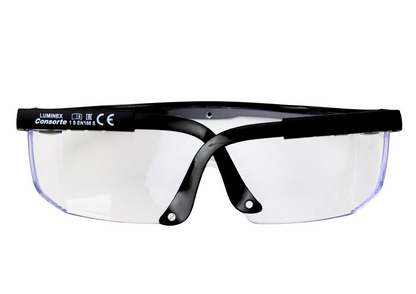 Ochranné brýle s nastavitelnými stranicemi černé