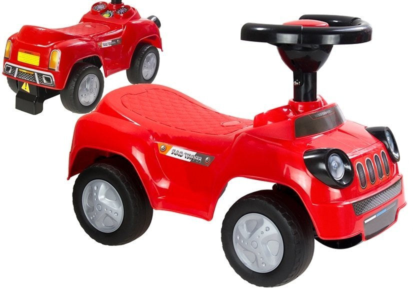 Odrážedlo auto s klaksonem – pro nejmenší děti | červené