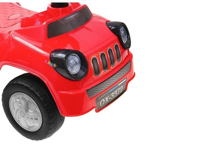 Odrážedlo auto s klaksonem – pro nejmenší děti | červené