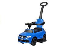 Odrážedlo Mercedes 3v1 s vodítkem a bariérkami modré