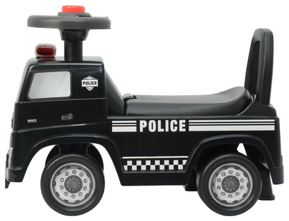Odrážedlo Mercedes Actros policie – pro děti černé