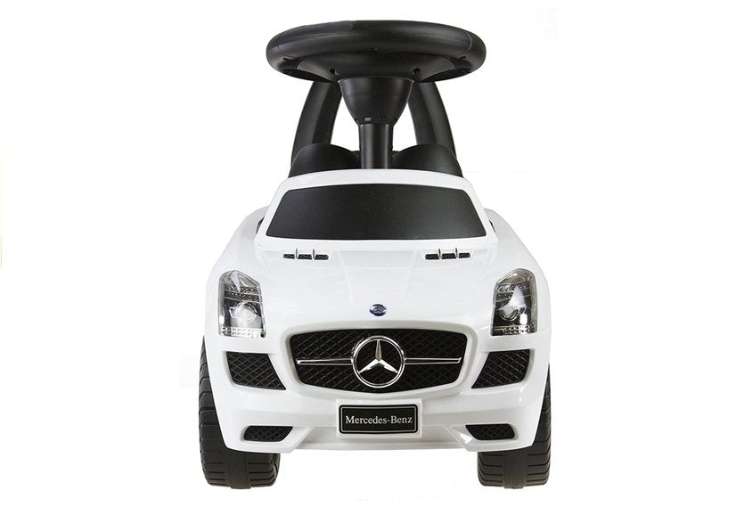 Odrážedlo Mercedes Benz SLS AMG s opěradlem a úložným prostorem bílé