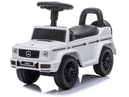 Odrážedlo Mercedes G Class se zvuky klaksonu a motoru – bílé