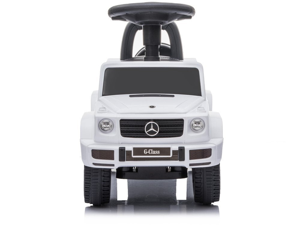 Odrážedlo Mercedes G Class se zvuky klaksonu a motoru – bílé