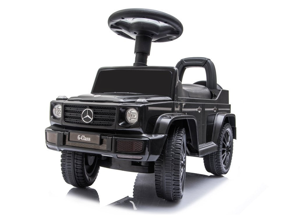 Odrážedlo Mercedes G Class se zvuky klaksonu a motoru – černé