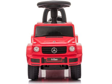 Odrážedlo Mercedes G Class se zvuky klaksonu a motoru červené
