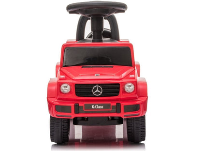 Odrážedlo Mercedes G Class se zvuky klaksonu a motoru červené