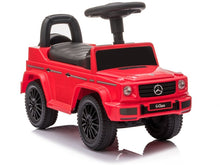 Odrážedlo Mercedes G Class se zvuky klaksonu a motoru červené