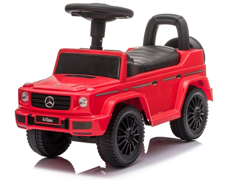 Odrážedlo Mercedes G Class se zvuky klaksonu a motoru červené