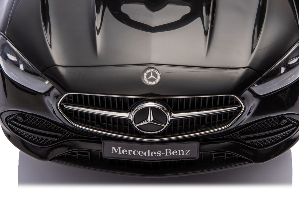 Odrážedlo s vodící tyčí Mercedes 3v1 černé