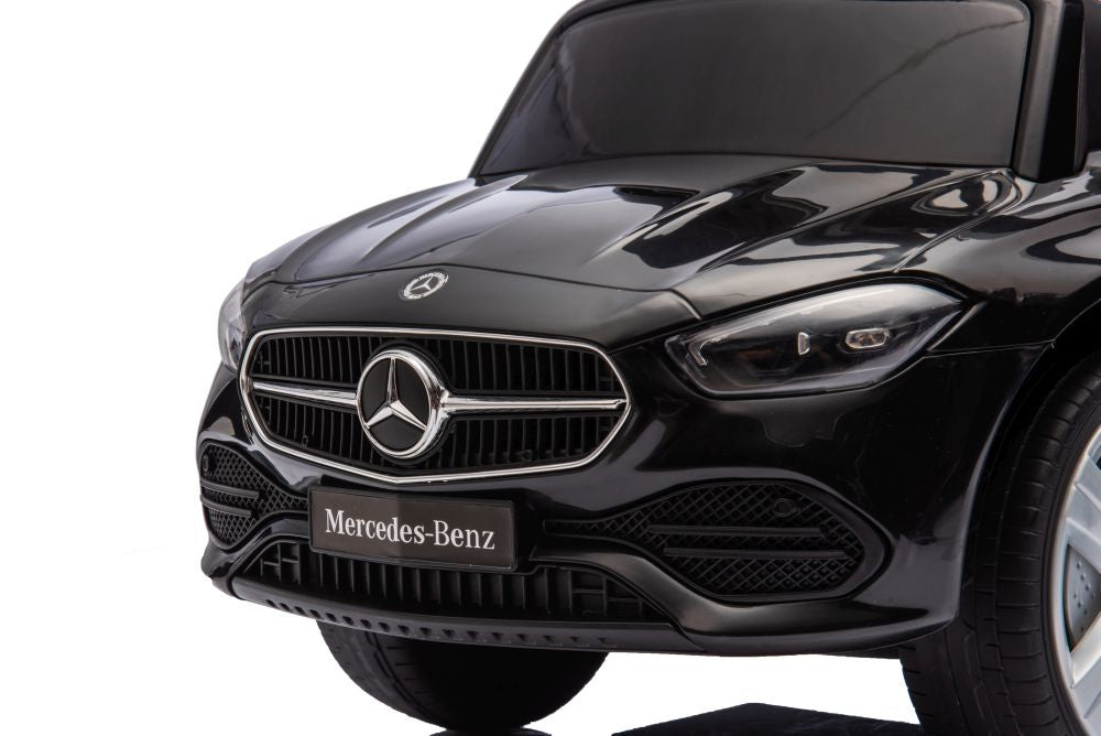 Odrážedlo s vodící tyčí Mercedes 3v1 černé