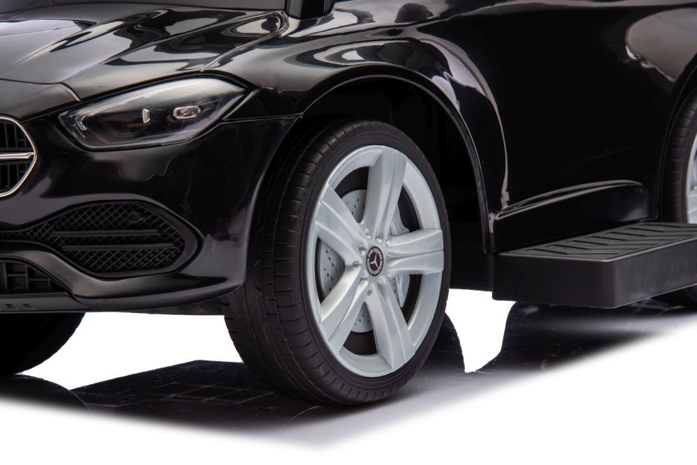 Odrážedlo s vodící tyčí Mercedes 3v1 černé