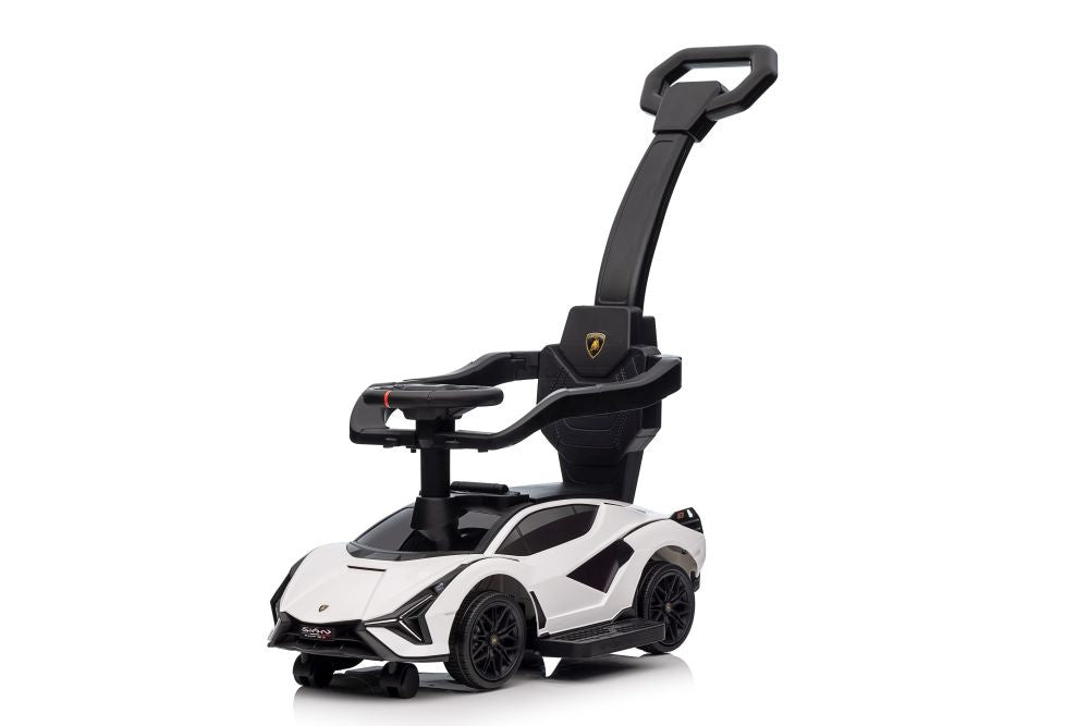 Odrážedlo s vodítkem Lamborghini QLS 996T bílé