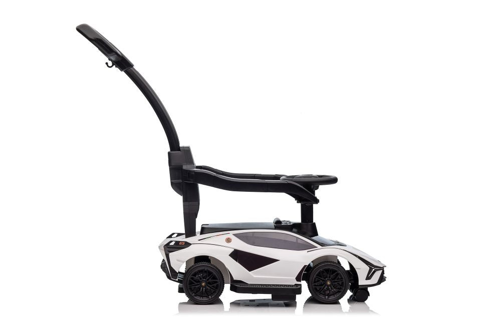 Odrážedlo s vodítkem Lamborghini QLS 996T bílé