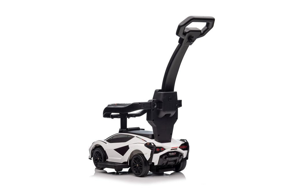 Odrážedlo s vodítkem Lamborghini QLS 996T bílé