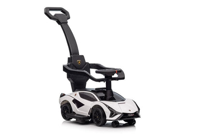 Odrážedlo s vodítkem Lamborghini QLS 996T bílé