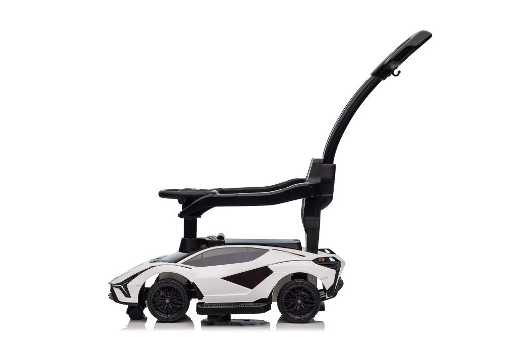 Odrážedlo s vodítkem Lamborghini QLS 996T bílé