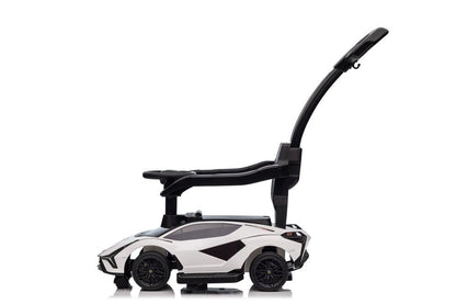 Odrážedlo s vodítkem Lamborghini QLS 996T bílé