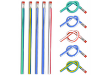 Ohebné tužky s gumou 5 kusů 30cm grafitové elastické
